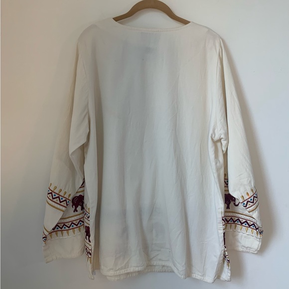 ASHRO Elephant Embroidery Tunic - Picture 5 of 12